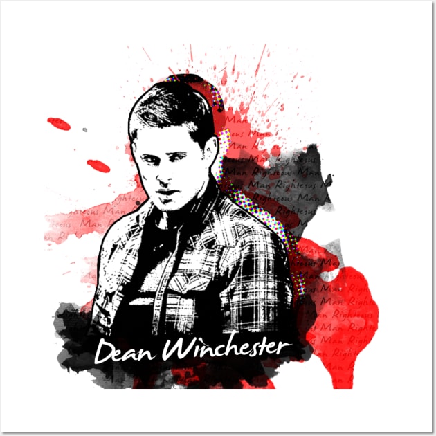 Dean Winchester - Darkness & Deliverance Wall Art by SuperSamWallace